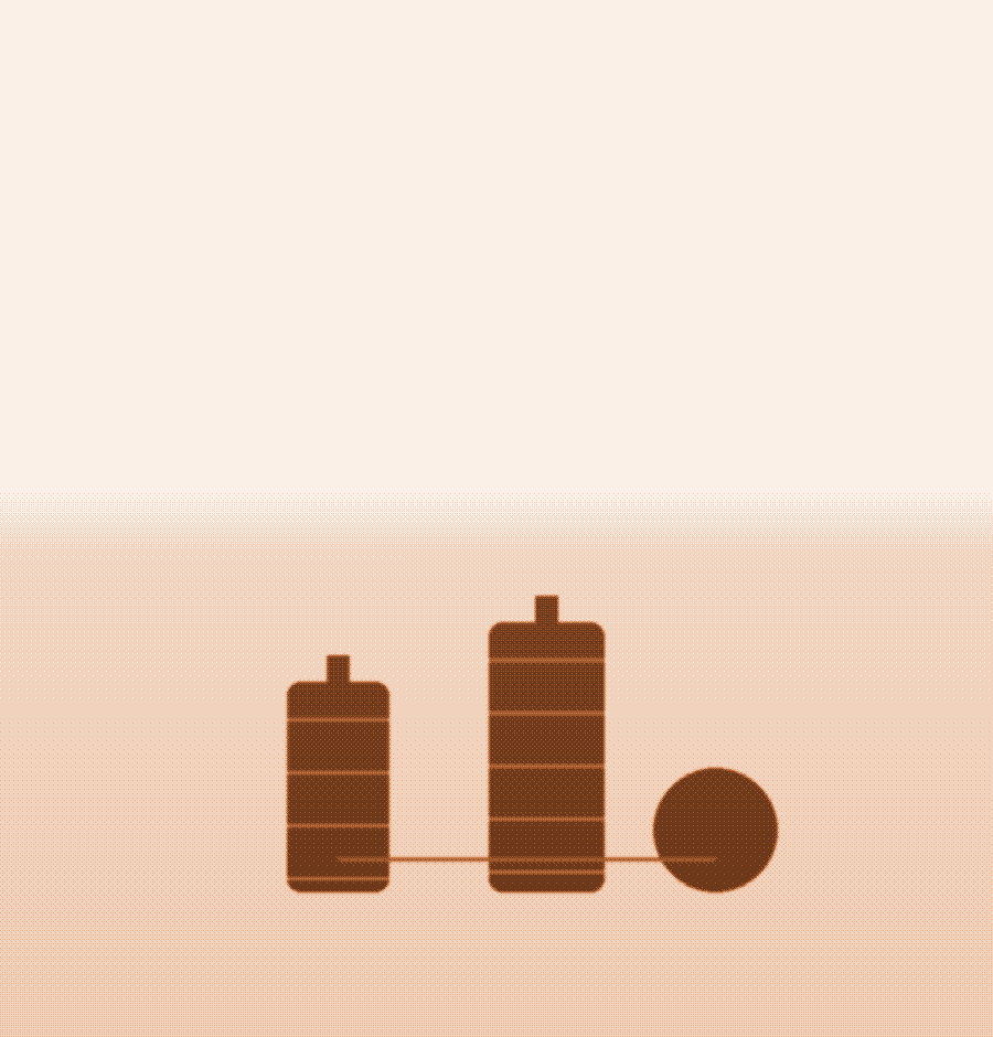Dithered watercolor illustration of a refinery skyline of distillation columns and a storage sphere.